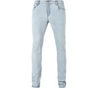 Pantalon jeans Urban Classics slim fit zip Bleu 36x32