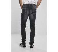 Urban Classics Jean Slim Fit Zip Real Black Washed Noir Taille 29 Longueur 32