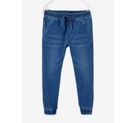 Pantalon jogger en denim effet molleton facile à enfiler garçon stone 2A