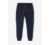 Pantalon jogging avec poches à rabat sport garçon bleu nuit 12A