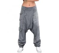Pantalon Jogging Femme - AUTREMENT - Sarouel Yoga - Gris - Baggy - Taille basse - Femme XXL