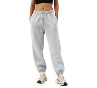 Pantalon Jogging Femme avec Poches Couleur Pure - Pantalon Ample Femme À Bas Resserré Taille Élastique Pantalons Classique Elegant Chic Pants Voyage Slim Fit Blanc XL