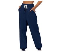 Pantalon Jogging Femme Chaud Taille Elastique Cargo Jean Large Noir Blanc Hiver Haute Jupe en Jeans Bas De Molleton Polaire Velours Combi Ensemble
