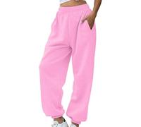 Pantalon Jogging Femmes Taille Elastique De Survêtement avec Poche Elastique Décontracté Pantalon Uni-Couleur avec Bas Cintré Ample Chaude Pants pour La Golf Camping Voyages