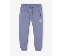 Pantalon jogging garçon en molleton bleu moyen 7A
