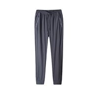Pantalon Jogging Homme Coton Chaud Automne Hiver Travail Décontracté Pantalon Homme Chino Noir Ajustée Mode Sport Vêtement Polaire pour avec Poches et Cordon de Serrage Portefeuille (XXXXXXXL)