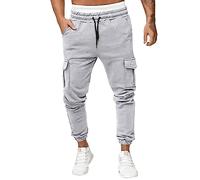 Pantalon Jogging Hommes Baggy Sweatpants Coupe décontractée - Cordon de Serrage Pantalon de Travail Activewear Sportswear avec Poches pour Sport, Loisirs, Fitness Chino Cargo Jogging