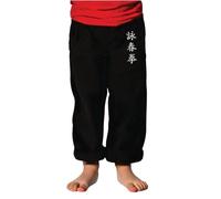 Pantalon Kung Fu Enfant Style Tai Chi et Wing Chun Kimono Léger et Ample (WC, 10 ans)