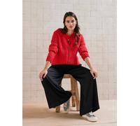Pantalon large de grossesse effet satiné noir 46