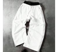 Pantalon large de style de rue jeune avec double fermeture éclair à la taille et panneaux latéraux, streetwear, ample, graphique, assorti, amis, j'aime mon petit ami, style de rue, couples, double tai