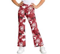 Pantalon Large décontracté pour Filles, Taille élastique Confortable, Jambe évasée Extensible pour Jeux Actifs et Quotidien, Pantalon Long Sport Doux et Respirant, Parfait pour Tout âge de Petite