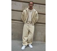 Pantalon large délavé en velours côtelé homme - pierre - 28R, pierre