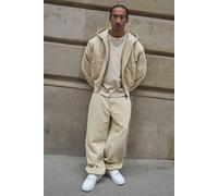 Pantalon large délavé en velours côtelé homme - pierre - 30R, pierre