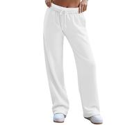 Pantalon Large Droit Ample Taille Mi-Hop Femme Hip-Hop
