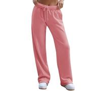 Pantalon Large Droit Ample Taille Mi-Hop Femme Hip-Hop