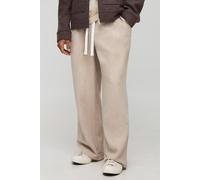Pantalon large effet laine homme - pierre - XS, pierre