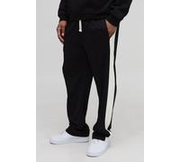 Pantalon large élastiqué en maille homme - noir - L, noir