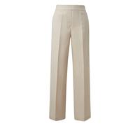 Pantalon large en lin mélangé à taille élastique préformée femme COMMA Beige 32