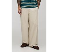 Pantalon large en twill à broderie homme - pierre - 30, pierre