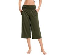 Pantalon Large Femme Coton Et Lin - Pantalons Fluide Taille Elastique 8/9 Pantacourt Femme Été Stretch Forte Mince Jambe Largeur Décontracté Maison Pants Respirant Quotidiennes Short 3Xl-7Xl Shorty