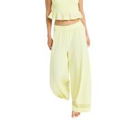 Pantalon large femme Roxy Under Golden Tropic Jaune S