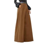 Pantalon Large Femme Taille Haute- Pantalon Femme Chic Et Elegant-Pantalon Grande Taille De Mode DéContractéE Pants pour SoiréE FêTe Le Travail Bureau Slim Printemps-Automne Ample Pantalons