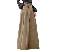 Pantalon Large Femme Taille Haute- Pantalon Femme Chic Et Elegant-Pantalon Grande Taille De Mode DéContractéE Pants pour SoiréE FêTe Le Travail Bureau Slim Printemps-Automne Ample Pantalons
