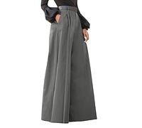 Pantalon Large Femme Taille Haute- Pantalon Femme Chic Et Elegant-Pantalon Grande Taille De Mode DéContractéE Pants pour SoiréE FêTe Le Travail Bureau Slim Printemps-Automne Ample Pantalons