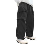 Pantalon Large Fille Baggy Jogging Patte D'éléphant Enfant Vetement 14 Ans Blanc 10 Cargo Survetement Jean Short Pantalons Danse Hip Hop Noir