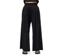 Pantalon large fluide mixte jersey coton noir Solyra S - (34-36)