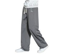 Pantalon Large Homme Droit- Pantalon Taille Elastique Casual Imprimé Grande Taille Palazzo Chic Ample Streetwear Confortable Polyvalent De Tous Les Jours Sortir Sport Pants Pas Cher