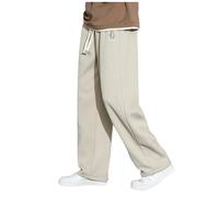 Pantalon Large Homme Droit- Pantalon Taille Elastique Décontracté Imprimé Grande Taille Palazzo Chic Coupe Ample Streetwear Confortable Passe-Partout De Tous Les Jours Sortir Sport Pants