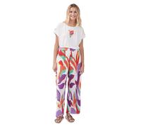 Pantalon large imprimÃ© femme Derhy Perrine Beige M