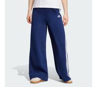 Adidas 3 Stripes Fleece Wide Pants Bleu 2XL Femme