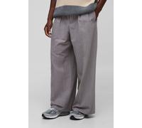 Pantalon large oversize mélangé homme - gris - 34, gris