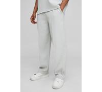 Pantalon large plissé à taille élastiquée homme - gris - M, gris