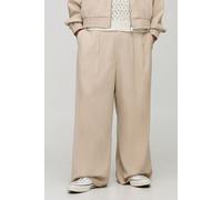 Pantalon large plissé homme - beige - 36, beige