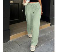 Pantalon large style bohème rayé pour femmes | Design à carreaux mélangés | Coupe ample | De Coachella au Derby Day, mode d'été L,M,S,XLUnicoloreTissu tissé