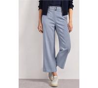 Street One Culotte Taille Haute pour Femme avec Boucle 3819380, Bleu Whispery, 38W / 26L
