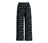 Pantalon Large Taille Haute imprimé Africain ciré avec Taille élastique (FR/ES, Alpha, 3XL, Regular, FP6655)