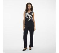 Pantalon large taille haute noir Femme VERO MODA L