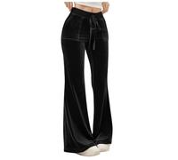 Pantalon Large Velours Cotele Femme Pantalon Yoga Bootcut en Velours Pantalon de Jazz Pantalons Patte d'elephant Stretch Large Taille Elastique Flare Leggings Décontracté Pant Chic et Elegant