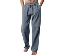 Pantalon Lin Homme Pantalon Homme Ete Beige Travail De Blanc Toile 7/8 Léger Été Baggy Grande Taille Chino En Jogging Large Casual Pantacourt Détente 4Xl Haute D'Été Pantalons Garçon Cargo Slim Kaki