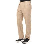 Pantalon long à carreaux avec bas ourlé pour homme JMTJ01-brun 38