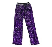 Pantalon long à paillettes pour femme - Pantalon brillant pour femme - Pantalon de loisirs scintillant - Costume de carnaval - Pantalon à paillettes - Pantalon Marlène - Pantalon de fête - Pantalon de