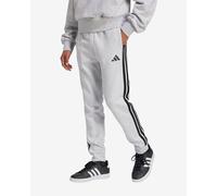 adidas Homme Essential Three Stripes Fleece Pant, Light Grey Heather/Black, M