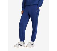 Pantalon long adidas Essentials Small Logo French Terry Cuffed bleu foncé femme - L