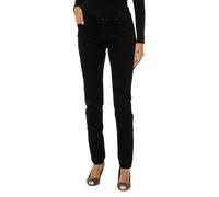 Pantalon long en jean stretch pour femme 6Y5J28-5D2RZ-Le noir 24