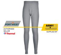 Portwest Pantalon Thermique, Couleur: Gris, Taille: S, B121GRRS
