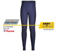 Pantalon Long Portwest Thermique Pour Homme Taille Élastique Chaud